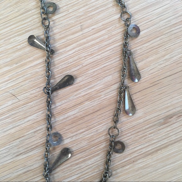 Turquoise and Brass Necklace - Picture 5 of 5